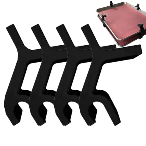 4x Backblech Stapler - Stapelklammern für Pergamentpapier, Stapelklammern für Pfannen | Blatt Pan Organizer Set Stabilisierende Klemmen, wiederverwendbare Pfannenhalter für Partys, Buffets, Familie 4x Backblech Stapler - Stapelklammern für Pergamentpapier, Stapelklammern für Pfannen | Blatt Pan Organizer Set Stabilisierende Klemmen, wiederverwendbare Pfannenhalter für Partys, Buffets, Familie von ycezw