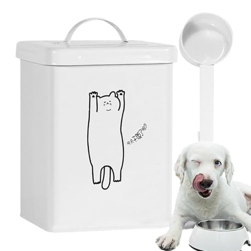 Aufbewahrungsbox für Haustiere - 5l wasserdichte Lebensmittelaufbewahrung, Lagereimer für Katzensand | Hunde- und Katzenfutterbehälter mit Deckel Löffel | Lagerung von Lebensmitteln, Speisekammer Aufbewahrungsbox für Haustiere - 5l wasserdichte Lebensmittelaufbewahrung, Lagereimer für Katzensand | Hunde- und Katzenfutterbehälter mit Deckel Löffel | Lagerung von Lebensmitteln, Speisekammer von ycezw