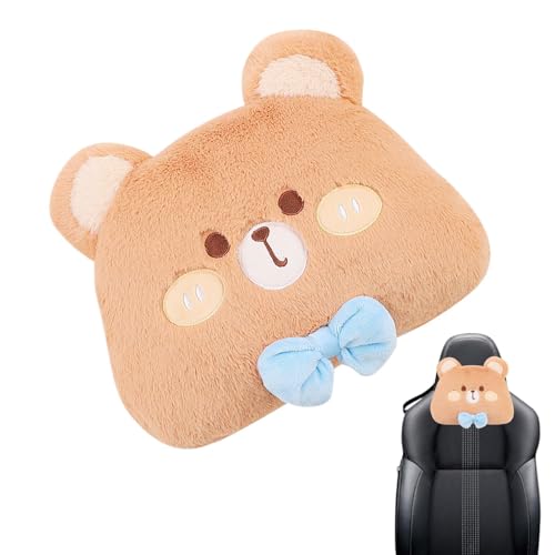Bear Auto Nackenkissen, Niedliche Auto-Nacken-Unterstützung, Weiche Und Bequeme Autositz - Teddybär-förmige Taillenkissen, Niedliche Kissen Bear Auto Nackenkissen, Niedliche Auto-Nacken-Unterstützung, Weiche Und Bequeme Autositz - Teddybär-förmige Taillenkissen, Niedliche Kissen von ycezw