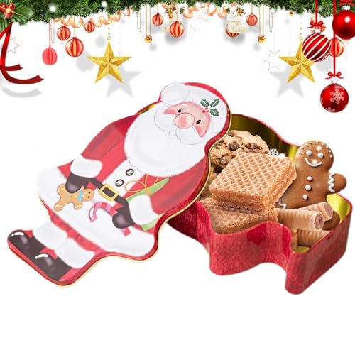 Blech Bonbon-Box, verdickte Blechplatte Süßigkeiten Box - Weihnachts-Süßigkeiten-Verpackung für Weihnachten, Hochzeit, Verlobung von ycezw