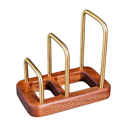 Board Organizer Stand-Countertop Storage Rack, Raum Saving Teiler | Beschichteter Stahlrahmen mit kompakter Struktur für Tabletts und Deckel, praktisches Gestell mit Multi-Slot-Design für Hausregale von ycezw