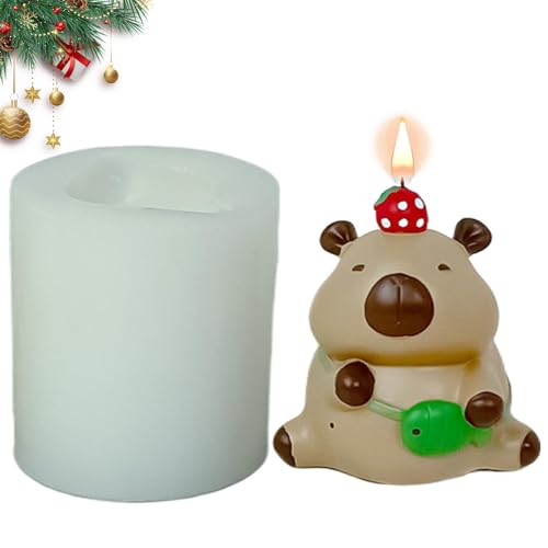 Capbara Harzform - Capbara-Silikonformen, kapbara-Fondant-Silikonform | Tier-Kerzenform Capibara-Form, Eiscremeform von ycezw