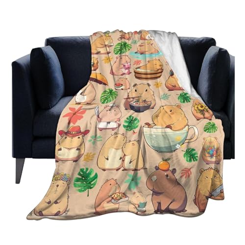 Capybara-Decke, Flanelldecken, Gemütliche Capybara-Decke, Weiche Capybara-Bettdecke, Capybara-Flanelldecke Für Kinder Für das Bett, Capybara-Decke, Flanelldecken, Gemütliche Capybara-Decke, Weiche Capybara-Bettdecke, Capybara-Flanelldecke Für Kinder Für das Bett, von ycezw