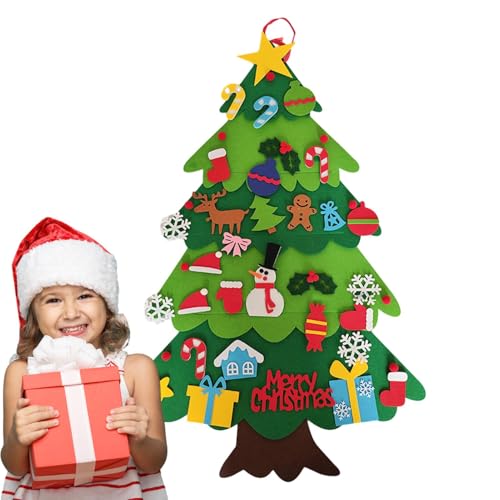 - Decke, Kinderdecke Set | Selbstbeleuchtetes Weihnachtsbaumset aus Filz mit abnehmbaren Ornamenten, Weihnachtsbäumen für Haus, Kinder - Decke, Kinderdecke Set | Selbstbeleuchtetes Weihnachtsbaumset aus Filz mit abnehmbaren Ornamenten, Weihnachtsbäumen für Haus, Kinder von ycezw