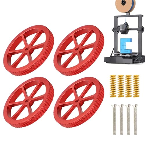 -Drucker Nivelliersatz, Drucker Nivellierwerkzeug - verbesserte Metallnivelliermuttern, 4 Hotbed Nivellierung Säulenhalterungen, Silikon & Metall Nivelliermuttern und Federn Upgrade -Drucker Nivelliersatz, Drucker Nivellierwerkzeug - verbesserte Metallnivelliermuttern, 4 Hotbed Nivellierung Säulenhalterungen, Silikon & Metall Nivelliermuttern und Federn Upgrade von ycezw