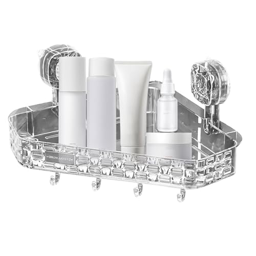 Dusch-Rack-Regal - Duschspeicher, Wandhalterung Organizer | Dreieck Badezimmerständer ohne Bohrdesign, platzsparendes Eckregal für Toilettenartikel und Edelstahl-Dusche Essentials Access von ycezw