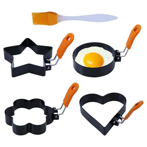 Eierform mit Griff Für Bratpfanne, Pochierte Eierformen Für Spiegeleier | Ei Pfannkuchenring - Omelett Und Pfannkuchenring Mit Griff Zum Braten von Eiern, Pfannkuchen von ycezw