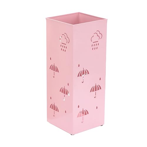 Eintrag Regenschirm Rack-Ständer | Zimmer-Regenschirm-Halter | 304 Edelstahl-Korb mit dekorativem geometrischem Hohldesign, ideal für die Organisation von Regenschirmen und Wanderstöcken in Hotels von ycezw