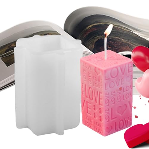 Epoxidharzformen – Herz-Silikonform, Kerzenformen mit Liebe graviert, Silikonformen mit Liebe zur Herstellung von Kerzen, 3D-Form für selbstgemachte Kerzen zum Basteln Epoxidharzformen – Herz-Silikonform, Kerzenformen mit Liebe graviert, Silikonformen mit Liebe zur Herstellung von Kerzen, 3D-Form für selbstgemachte Kerzen zum Basteln von ycezw