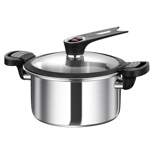 Familien Schnellkochtöpfe - Robuster Stahltopf, Multifunktionaler Speisetopf | Schnelles Zubereiten Eintopf Fleisch Bohnen, Praktisches Familien Schnellkochtöpfe - Robuster Stahltopf, Multifunktionaler Speisetopf | Schnelles Zubereiten Eintopf Fleisch Bohnen, Praktisches von ycezw