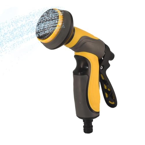 Gartensprühgerät - Outdoor-Bewässerungswerkzeug, Schlauchverteiler| Gartenschlauch Sprühdüse mit 10 einstellbaren Sprühmustern, Leichtspritze mit ergonomischem Griff zum Waschen von Garten Untertasse Gartensprühgerät - Outdoor-Bewässerungswerkzeug, Schlauchverteiler| Gartenschlauch Sprühdüse mit 10 einstellbaren Sprühmustern, Leichtspritze mit ergonomischem Griff zum Waschen von Garten Untertasse von ycezw