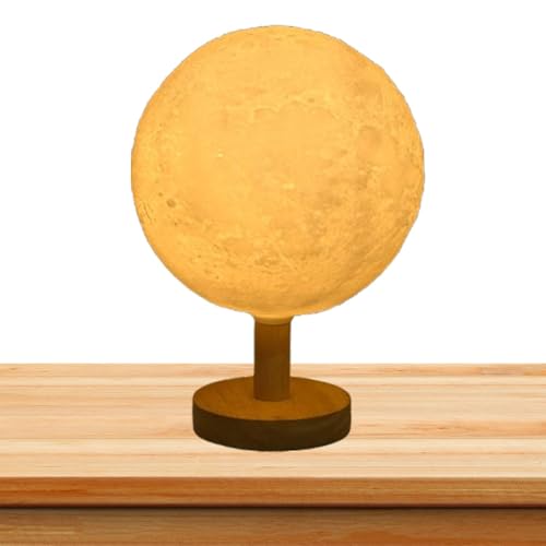 Globe Moon Nachtlicht, Mondlicht - 3D LED Moonlight Globus Lampe | Nachtlicht In 3D Schlafzimmer, Dekorative Mondförmige Tischleuchten für Haus, Wohnzimmer, Schlafzimmer von ycezw