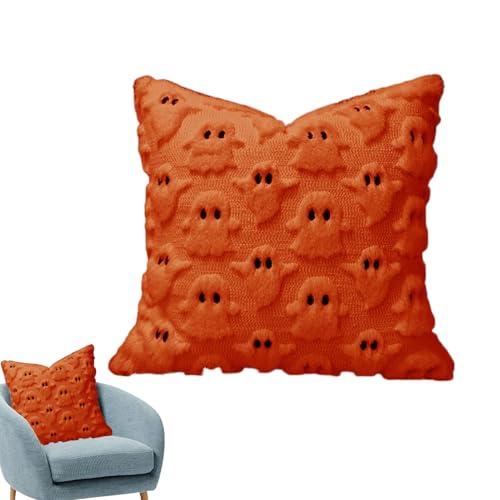 Halloween Ghost Pudowcase - Gothic Decor, 18x18 Abdeckung | Abdeckung für Terrasse Sofa Wohnung Haus Zimmer im Freien Sofa Stuhl Schlafsaal Garten Schlafzimmer saisonale beängstigend Akzentnutzni von ycezw
