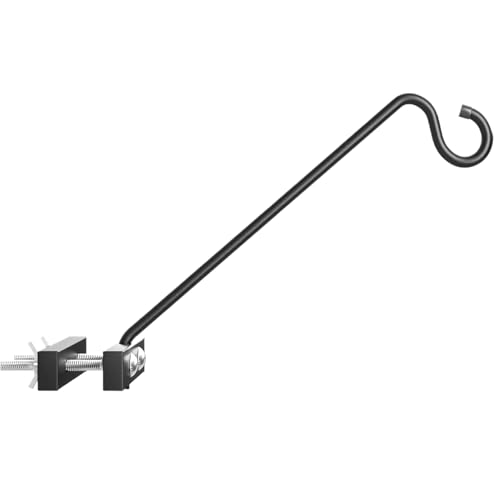 Halterung für Futterspender für den Garten – Robuster Metallhaken, platzsparender Blumentopfhalter | Mehrzweck-Lösung für den Außenbereich, Vogelhäuschen, Blumenkörbe, Windglocken, für Zaun Halterung für Futterspender für den Garten – Robuster Metallhaken, platzsparender Blumentopfhalter | Mehrzweck-Lösung für den Außenbereich, Vogelhäuschen, Blumenkörbe, Windglocken, für Zaun von ycezw