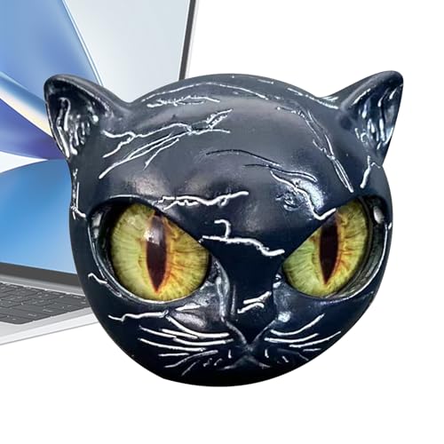 Harz kleine Katzenfiguren | Miniatur-Katzenfiguren mit modernem Design | Dekoratives Souvenir für Home-Office-Shop Bücherregal Schrank Tischplatte Bett Eingang Wohnzimmer Wohnung Frauen mich von ycezw