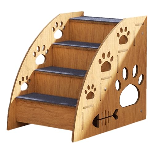 Hunde Treppen Bett – Haustier Kletter Stufen Katzen | rutschfeste Robuste Haustiers Rampe, Faltbare Haustierss Leiter Für Kleine Mittlere Große Hunde Katzen von ycezw