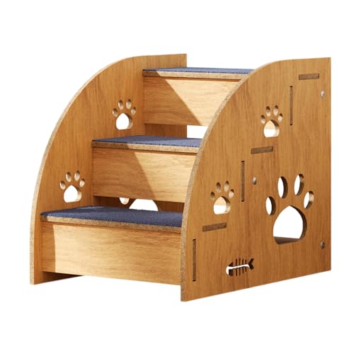 Hunde Treppen Bett – Haustier Kletter Stufen Katzen | rutschfeste Robuste Haustiers Rampe, Faltbare Haustierss Leiter Für Kleine Mittlere Große Hunde Katzen von ycezw