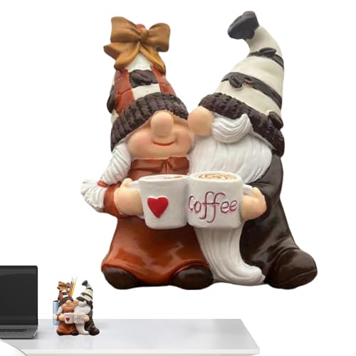 Kaffee Gnome Küche Interieur, Gnom Wohnkultur - Kaffee Gnome Thema Statue Dekoration - Kleine Harz Gnomes Cafe Bar Accessoires, Wandregal Kaffee Gnome Küche Interieur, Gnom Wohnkultur - Kaffee Gnome Thema Statue Dekoration - Kleine Harz Gnomes Cafe Bar Accessoires, Wandregal von ycezw