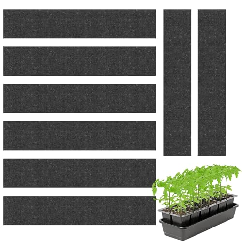 Kapillarfüllung für Pflanzen | Absorbierende Stoffschicht | 8x Haltbare Feuchtigkeitsmatte für Sämlinge Tabletts | Ideale Gartenlösung für Gewächshäuser Keimung und Innenhydroponie Systeme von ycezw