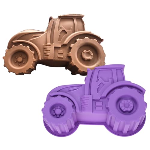 Kuchenformen zum Backen – Traktor- -Silikonform | 3D-flexible Formen für Süßigkeiten, Schokoladengebäck, lustiges Cartoon-Backzubehör für die Küche, ideal für Kinder-Leckereien, Feier-Desse Kuchenformen zum Backen – Traktor- -Silikonform | 3D-flexible Formen für Süßigkeiten, Schokoladengebäck, lustiges Cartoon-Backzubehör für die Küche, ideal für Kinder-Leckereien, Feier-Desse von ycezw