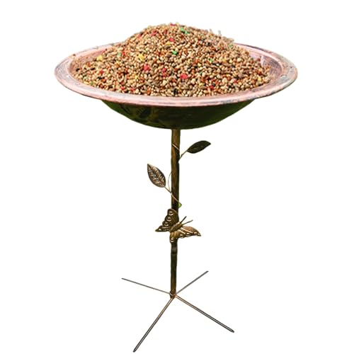 Metallische Vögel, Vogelbad Draußen | Bol Di Vogelfutterspender Vintage Tablett für Vögel schlagen Autos -Unterstützer, eine Lebensmittelstation mit Gartenpfosten für die Einrichtung von Metallische Vögel, Vogelbad Draußen | Bol Di Vogelfutterspender Vintage Tablett für Vögel schlagen Autos -Unterstützer, eine Lebensmittelstation mit Gartenpfosten für die Einrichtung von von ycezw