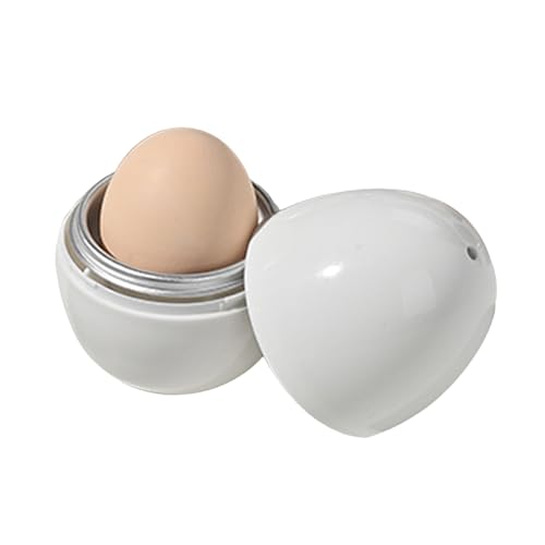 Mikrowellen-Eierkocher: schnelle gekochte Eier, Küchenwerkzeug, praktischer Eierdampfer, harte und weiche Zubereitung für schnelles Frühstück von ycezw