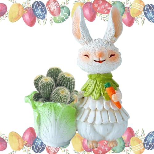 Ostergartenfiguren, Ostern Hasenfiguren | Blumentopf Von Hasenstatue In Harz - Sammlungsfiguren Von Gartenkunst, Rasenverzierungen Von Ostern Dekorationen, Dekorati Ostergartenfiguren, Ostern Hasenfiguren | Blumentopf Von Hasenstatue In Harz - Sammlungsfiguren Von Gartenkunst, Rasenverzierungen Von Ostern Dekorationen, Dekorati von ycezw