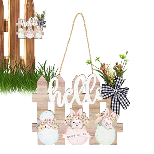 Ostertürschild, Osterschild, Holz-Ostereier Holz-Türdekor - Rustikaler, Osternschild, Begrüßungstürhänger, Ornamente Für Haus, Ostertürschild, Osterschild, Holz-Ostereier Holz-Türdekor - Rustikaler, Osternschild, Begrüßungstürhänger, Ornamente Für Haus, von ycezw