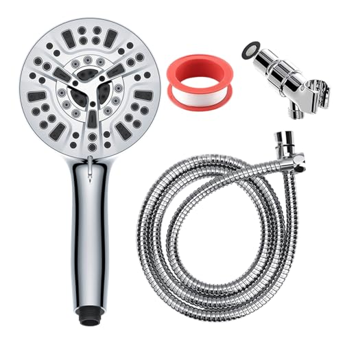 RV Duschkopf mit Schlauch - 10 Modi Hochdruck Flexibler Handheldkopf, Badzubehör, leistungsstarkes Wasserspray -Reisewerkzeug für Wohnmobile, Zuhause von ycezw