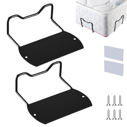 Rutschfeste Matratze Bed Frame Stopper | Haltbare Metallhalterstäbe mit Anti-Rutsch-Griff-Design Sichere Matratzenhalter, um Bettbewegung auf Rahmen und Lamellen im Raum zu verhindern Rutschfeste Matratze Bed Frame Stopper | Haltbare Metallhalterstäbe mit Anti-Rutsch-Griff-Design Sichere Matratzenhalter, um Bettbewegung auf Rahmen und Lamellen im Raum zu verhindern von ycezw