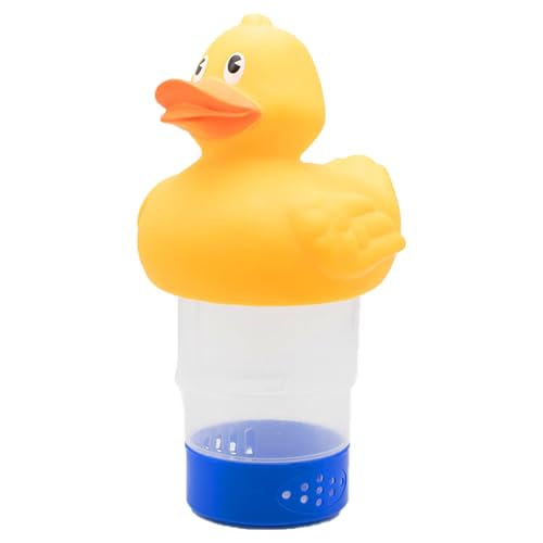 Schwimmender Chlorspender: Verstellbarer Tablet-Halter in Entenform | Zuverlässiger Chlorspender für kleine große Pools und bietet eine Verteilung von ycezw