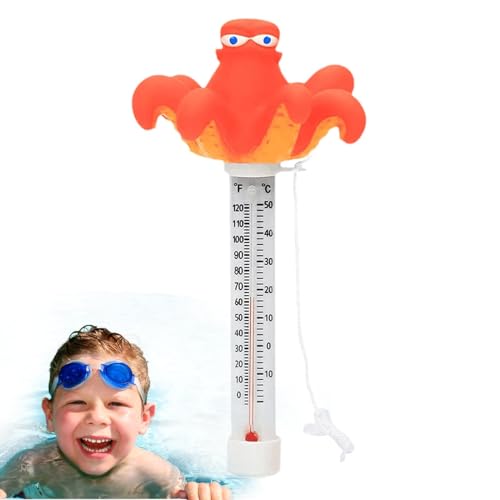 Schwimmendes Pool-Thermometer – Wassertemperatur der Cartoons, schwimmendes SPA-Thermometer | Temperaturleser für die Badewanne für Whirlpools, Thermometer I Schwimmendes Pool-Thermometer – Wassertemperatur der Cartoons, schwimmendes SPA-Thermometer | Temperaturleser für die Badewanne für Whirlpools, Thermometer I von ycezw