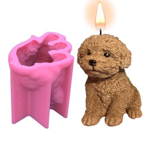Silikonformen Für Sitzende Welpen, Silikonformen Für Welpen | Silikon-Kerzenformen Für Hunde - Epoxidharz Form Für Kuchen, Handgemachte Weiche Seife, Decorazion von ycezw