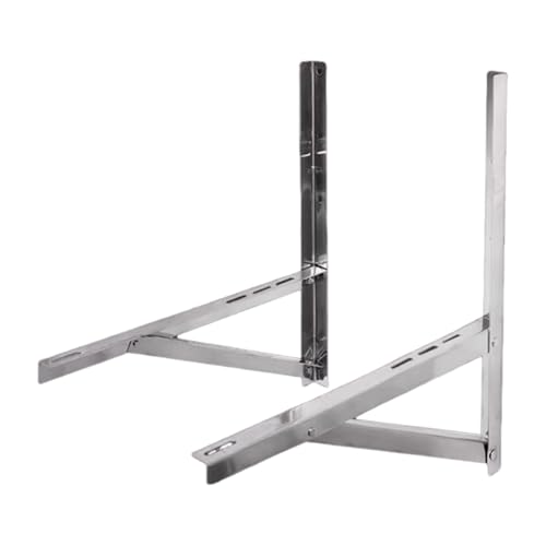 Split AC -Wandhalterung - Edelstahlfaltungsrahmen, Durabll Support Accessoires | Rostprobige Plattform Mit Sicherer Basis, Außenhalter Perfekte Fenstereinheit Kanal Ohne Ausrüstung Des Außenhauses von ycezw