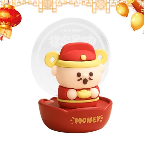 Statuetten des Gottes des Reichtums, Chinesisches Nachtlicht, LED-Nachtlicht Caishen-Skulptur | Schlafzimmer-Tischlampe, Kinderzimmer-Nachtlicht, Neujahrstisch Dekoration Für von ycezw