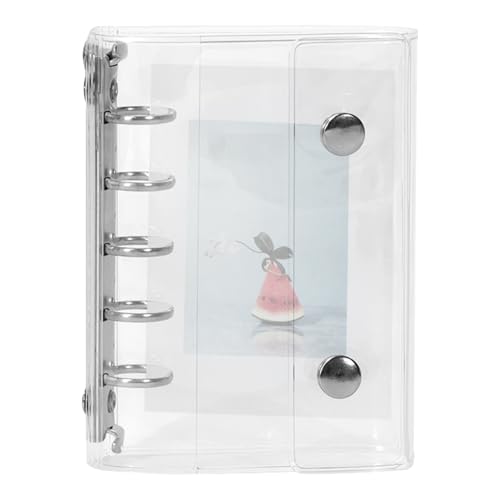 Sticker Organizer Binder - Aufkleber Binder Album Organizer Buch, Clear Storage Pages, tragbarer Sammlungsordner | Transparentes Notizbuch für Scrapbooking, Planer, Reisejournale, Schulmaterialien von ycezw