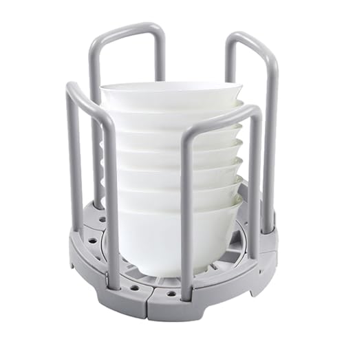 Telescopic Bowl Holder-Pull-Out Platte Shelf, Küchenveranstalter für Geschirr | Flexible Topf Deckelhalter, platzsparende Teleskop für Schrank, Zähler und Speisekammer, ideal für eine Bestellung von ycezw