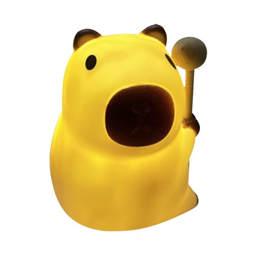 Tier Silikon Nachtlicht - Capybara Tier Nachtlicht, Capybara Cartoon Silikon Schreibtischlampe | Sensorisches Spielzeug, neue Beleuchtung, weiches Schlaflicht, Tierstatue drinnen Tier Silikon Nachtlicht - Capybara Tier Nachtlicht, Capybara Cartoon Silikon Schreibtischlampe | Sensorisches Spielzeug, neue Beleuchtung, weiches Schlaflicht, Tierstatue drinnen von ycezw