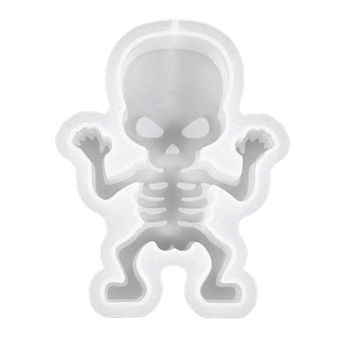 Totenkopf-Kerzenform – Gruselige Silikonform, Gruselige Gießform | Wiederverwendbares, Künstlerisches Formwerkzeug Mit Besonderen Merkmalen, Halloween-Wachsfiguren-Design Für Weihnachtsdeko Und Geiste Totenkopf-Kerzenform – Gruselige Silikonform, Gruselige Gießform | Wiederverwendbares, Künstlerisches Formwerkzeug Mit Besonderen Merkmalen, Halloween-Wachsfiguren-Design Für Weihnachtsdeko Und Geiste von ycezw