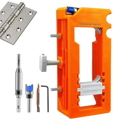 Tür Hinge Jigs - Router -Vorlage, Einsteckschloss Einstellbare Jig | Schweres Holzbearbeitungswerkzeug für Schränke, äußere Duschgarageninstallation mit 3 bis 5 Länge Präzision Ausrichtung Guide Tür Hinge Jigs - Router -Vorlage, Einsteckschloss Einstellbare Jig | Schweres Holzbearbeitungswerkzeug für Schränke, äußere Duschgarageninstallation mit 3 bis 5 Länge Präzision Ausrichtung Guide von ycezw