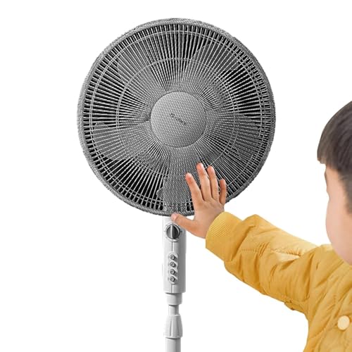 Ventilator Staubdichte Sicherheitsschutz, Cute Mesh Elektrischer Ventilator Protector | Soft-Nettofan-Schutz mit Anti-Pinch-Design für Kinder, finger-sichere runde Sockel Lüfterwächter für von ycezw