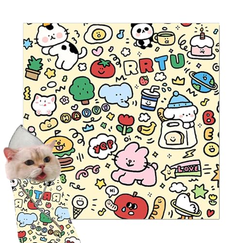 Verpackung für Katzenpflege-Tuch | selbstklebender Stoff für Haustiere | weiches flexibles Material mit offenem Plattformdesign für eine sanfte Handhabung | von ycezw