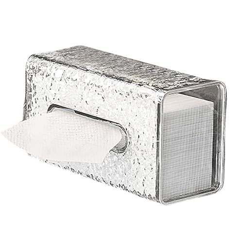Wandgewebspender, Wellpappe Schublade Halter | Kompakte Papierspeicher mit Deckel, Gesichtsgewebe Organisator für Badezimmer Eitelkeit, Waschküche Arbeitsplatte, Lippenstift Schmuck Aufbewahrungsbox Wandgewebspender, Wellpappe Schublade Halter | Kompakte Papierspeicher mit Deckel, Gesichtsgewebe Organisator für Badezimmer Eitelkeit, Waschküche Arbeitsplatte, Lippenstift Schmuck Aufbewahrungsbox von ycezw