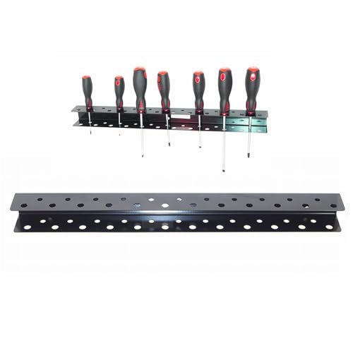 Wandmontierter Schrauborganisator-Hochleistungslagerstange, Mehrzweck-Werkzeughalter für Schraubendreher, Zange, Befestigungselemente, robuster einfacher Zugang | Workshop Shed Garage Tool Speicherlös Wandmontierter Schrauborganisator-Hochleistungslagerstange, Mehrzweck-Werkzeughalter für Schraubendreher, Zange, Befestigungselemente, robuster einfacher Zugang | Workshop Shed Garage Tool Speicherlös von ycezw