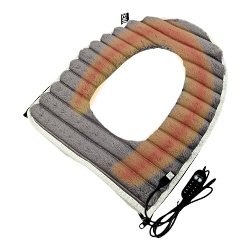 Warmer WC-Sitz, mit Temperaturkontrolle, Plüschbezug, tragbare Matte mit weichem Stoff, bequeme Lösung für Badezimmer, Schutz bei kaltem Wetter und den ganzen Tag Warmer WC-Sitz, mit Temperaturkontrolle, Plüschbezug, tragbare Matte mit weichem Stoff, bequeme Lösung für Badezimmer, Schutz bei kaltem Wetter und den ganzen Tag von ycezw