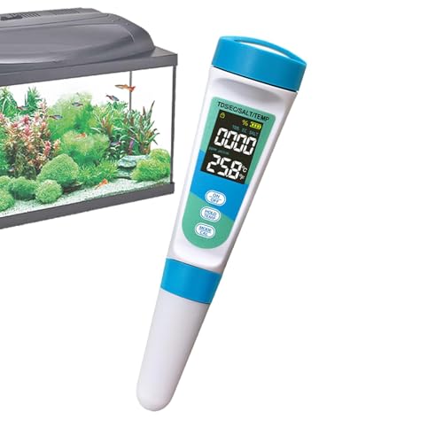 Wassertestgerät, Salzgehaltszähler für das Aquarium -TDS und Salzgehalt Digital EC, Multifunktionstester 4-in--SALT, tragbares Testwerkzeug für Schwimmbad, Fisch Wassertestgerät, Salzgehaltszähler für das Aquarium -TDS und Salzgehalt Digital EC, Multifunktionstester 4-in--SALT, tragbares Testwerkzeug für Schwimmbad, Fisch von ycezw