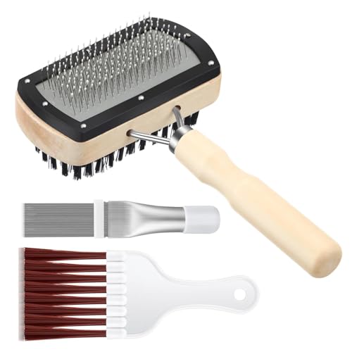 ycezw AC Fin Comb Glätteisen, Reinigungsbürste für Kühlschleifen | 3 Teile Ac Coil Cleaner Coil Reinigungsbürste,Reinigungsbürste für Kühlschleifen, Reinigungsset für Klimaanlage für Spülverdampfer, von ycezw
