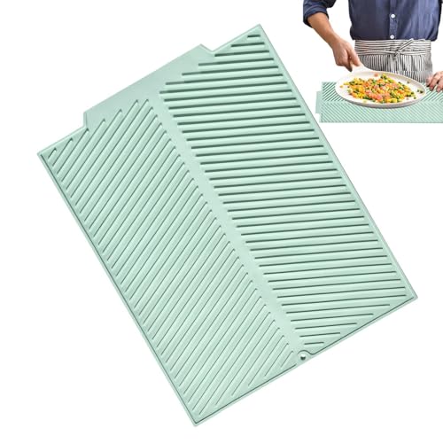 ycezw Abtropfmatte aus Silikon für Küchenspüle, Abtropfmatte – Matte für Küchenspüle, faltbares Abtropfgestell, Pad zum Trocknen von Küchengeschirr ycezw Abtropfmatte aus Silikon für Küchenspüle, Abtropfmatte – Matte für Küchenspüle, faltbares Abtropfgestell, Pad zum Trocknen von Küchengeschirr von ycezw