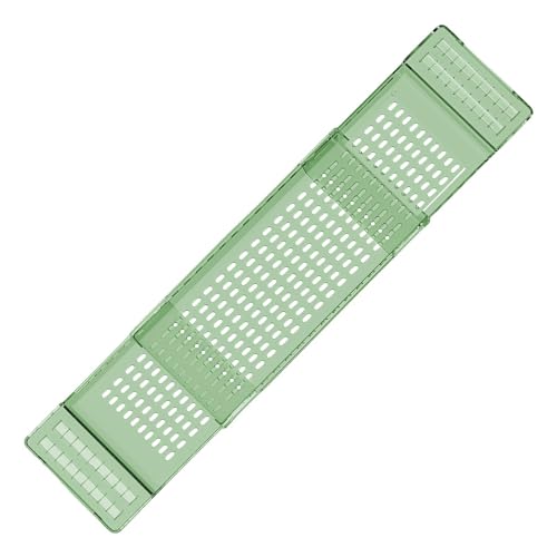 ycezw Badezimmer Badewanne Organizer,Bad Regal Caddy | Erweiterbare Ablaufscheibe für Badewanne | Badewanne Tablett mit Ablaufloch Wasserdichte Badewanne Caddy für Ladenschweine, Handys, von ycezw