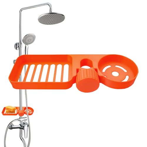 ycezw Badezimmerregale für Dusche, Wasserfestes Regal, Bohrlosen Stabiler Platzsparender Korb Für Shampoo Seife Organisation Conditioner Handtuch ycezw Badezimmerregale für Dusche, Wasserfestes Regal, Bohrlosen Stabiler Platzsparender Korb Für Shampoo Seife Organisation Conditioner Handtuch von ycezw